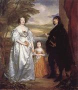 Anthony Van Dyck James Seventh Earl of Derby,His Lady and Child oil painting